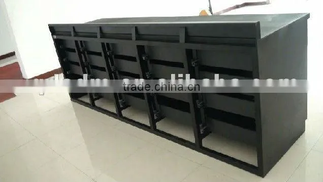 metal single slide rail W2850mm*D800mm*H950mm without backwall work bench