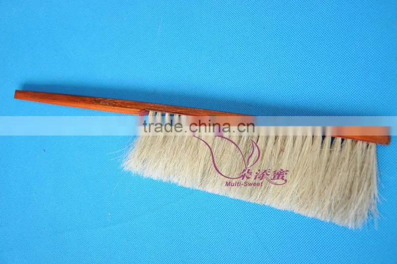 wooden handle horse hair honey bee brush for beekeeping
