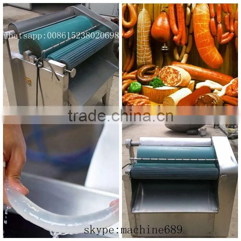 Automatic animal intestine casing washing cleaning machine for sheep/pig