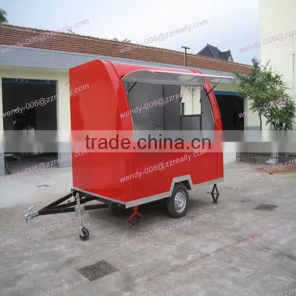 Hand push food cart for sale/food trailer/mobile food van