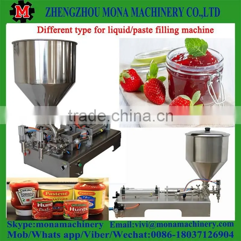 New type liquid paste filling machine with heater and mixer