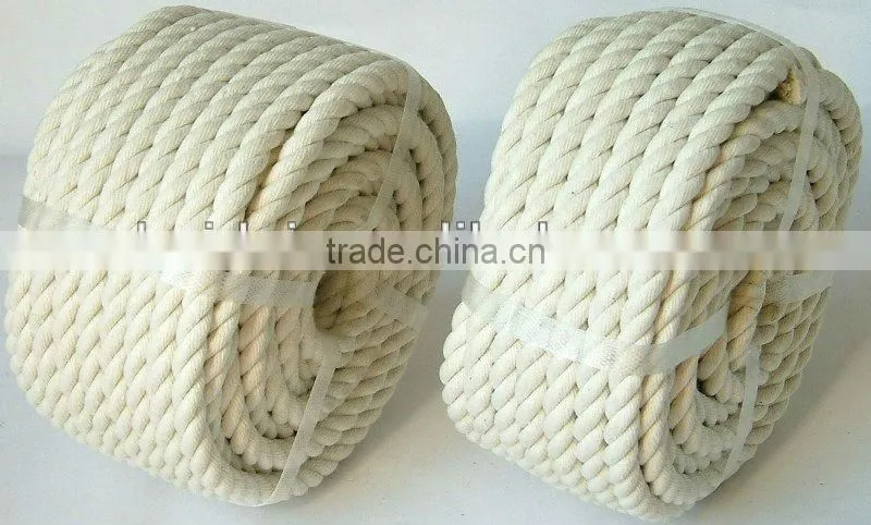 2/3/4/5/6/7/8/9/10/12/14/16/18/20mm 3 strand cotton rope