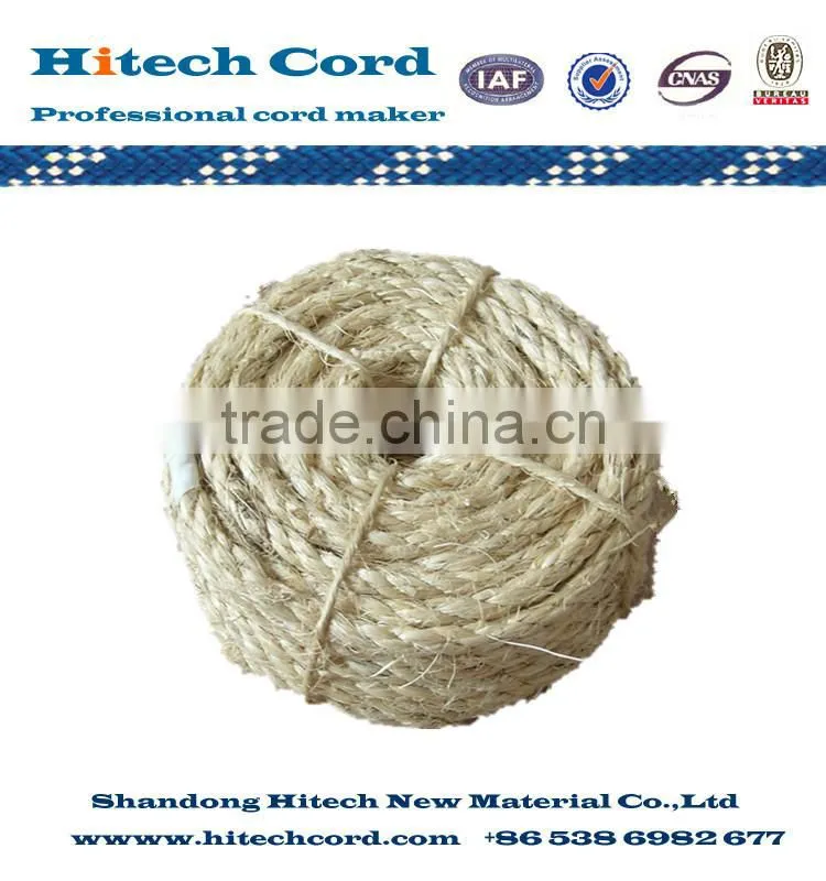 3 strands High Quality Sisal twisted rope