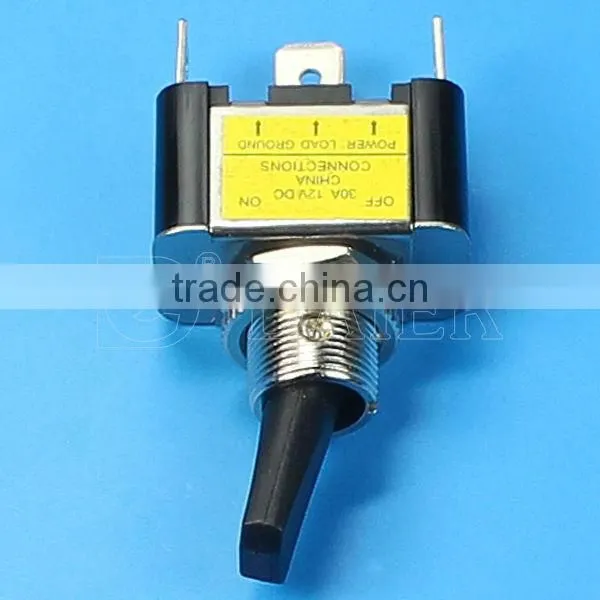 ASW-07D-2 SPST 3P 30A 12VDC with LAMP Automotive Toggle Switch