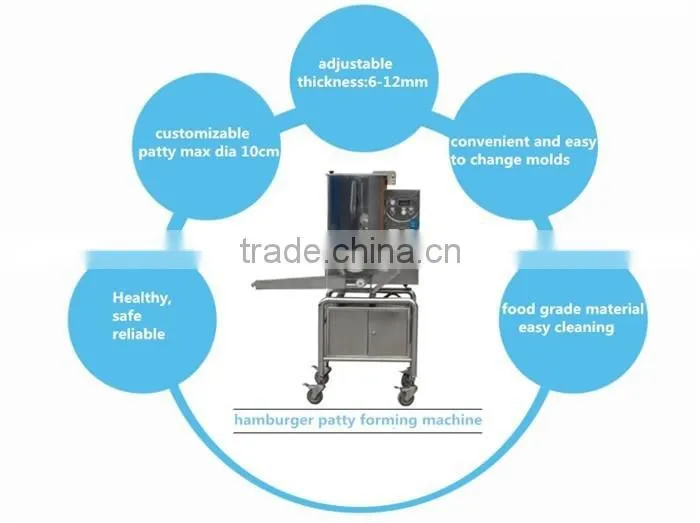 commercial suffed burger patty maker/automatic hamburger patty maker