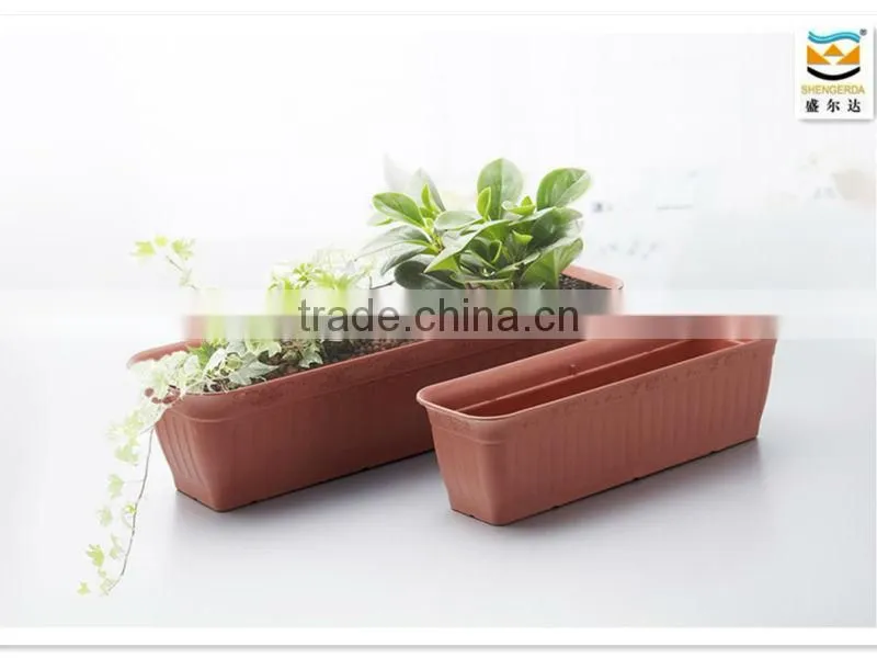 Hot sell balcony plant pot Rectangular flowerpot