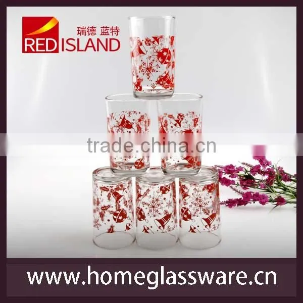 8oz silk screen printing water glass cup/drinking/Juice cup