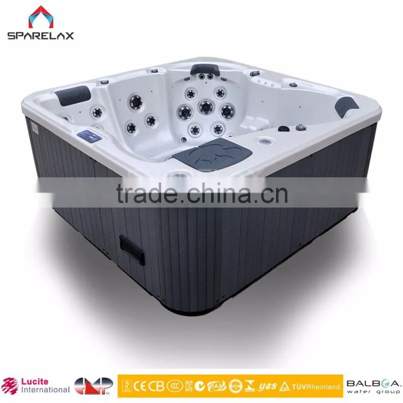 Wholesale china factory Simple small acrylic bath tub with PU pillow