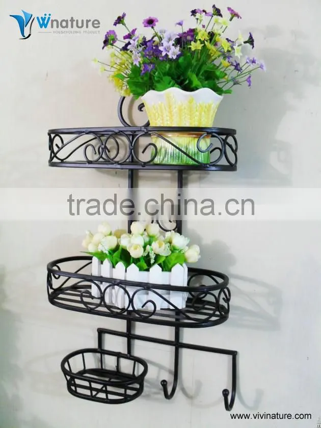 4 Layers of stainless steel metal corner shelf