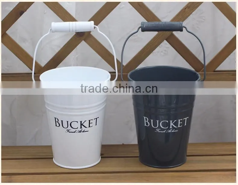 guangxi display flower bucket home & garden metal hanging vases