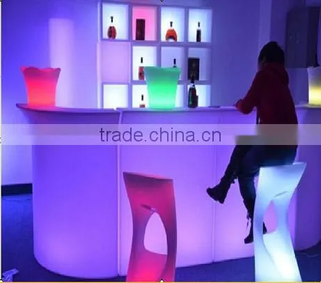 PE plastic LED wine /liquor display