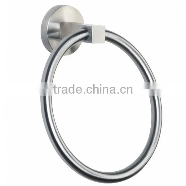 Jiangmen Factory Bathroom Wall Mounted Stainless Steel Towel Ring Chrome