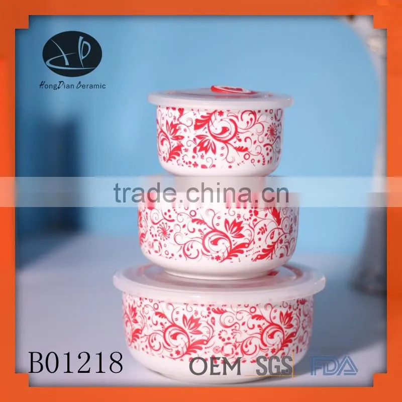 ceramic soup bowl, Factory direct wholesale 4 | 5.3 | 6.3 inch porcelain fresh bowl