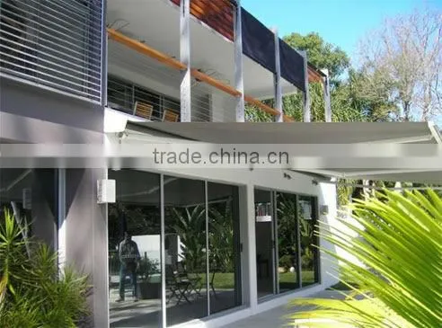 2015 outdoor full cassetted Aluminium Standard Folding Arm retractable Awnings