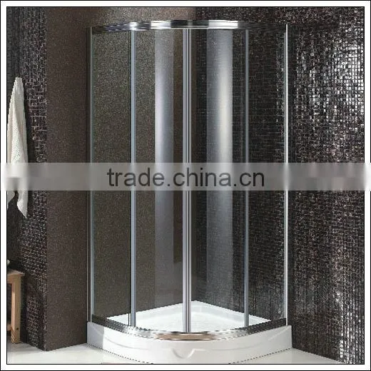 Simple complete glass shower enclosure