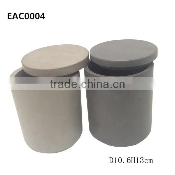Marble cement Ceramic containers for bath salts candle jar wholesaler