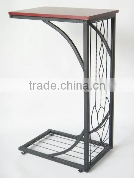 New metal and MDF top Gramercy snack coffee table Sofa Side Table
