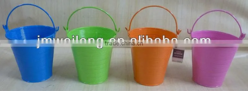Colorful Metal Kid Buckets