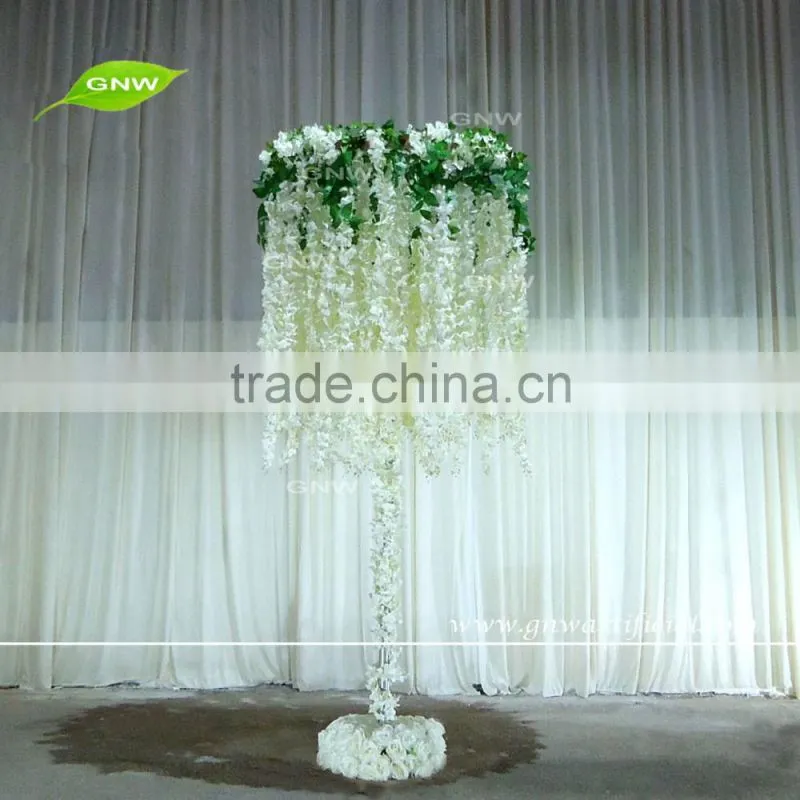GNW FLW1606001-GAR 10ft artificial rose and hydrangea flower garland table arrangement