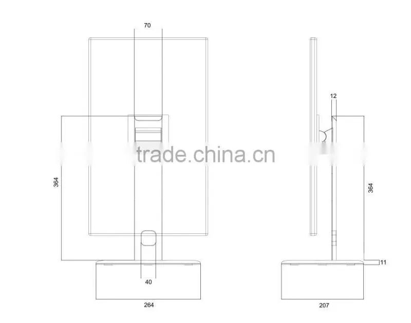 Modern Living Room Led TV Stand with High Glossy Surface Treatment