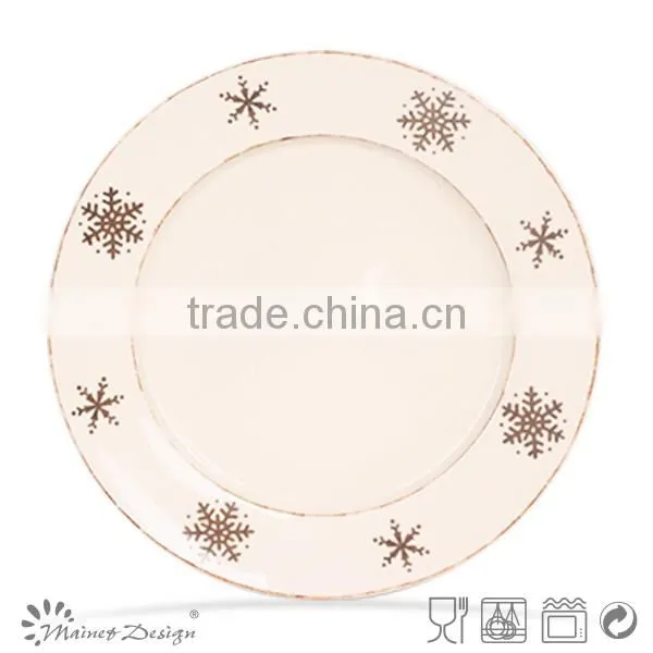 Wholesale ceramics christmas plate ,dinner plates ,ceramic plates for chrismas