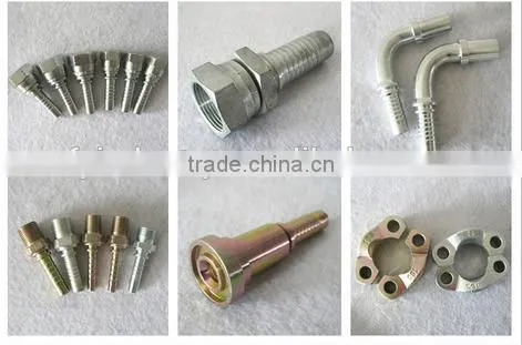 NPT JIC SAE BSP METRIC Carbon steel Hydraulic connector fitting