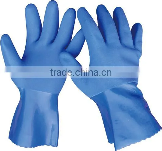 Whole sale Chemical resistant PVC gloves