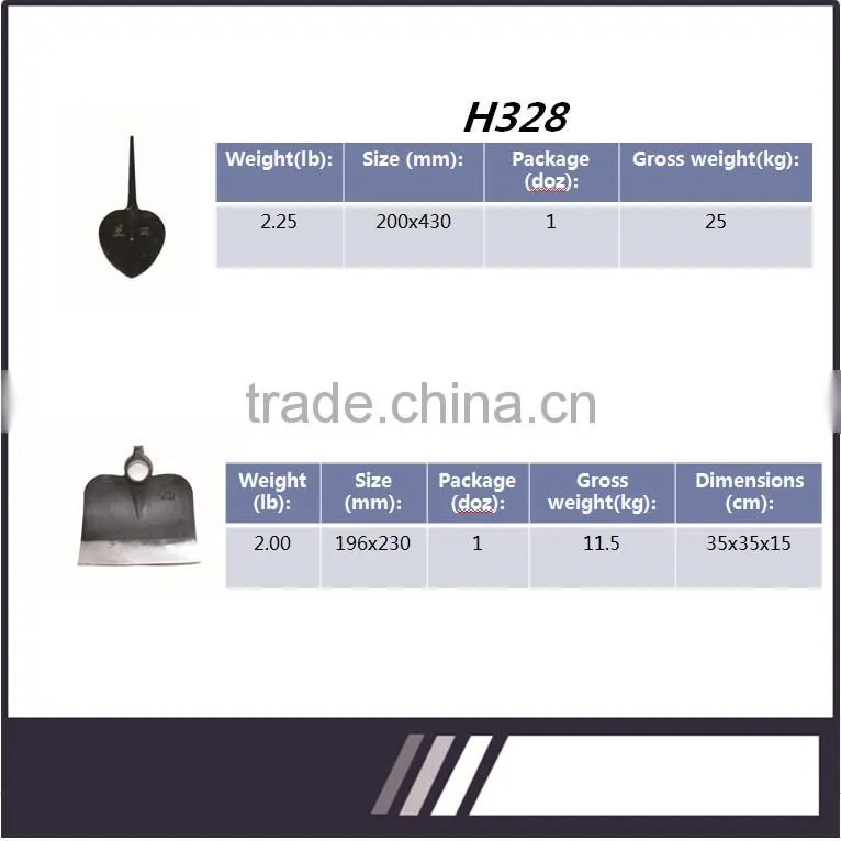 Garden tool Forged spade Garden Hoe328