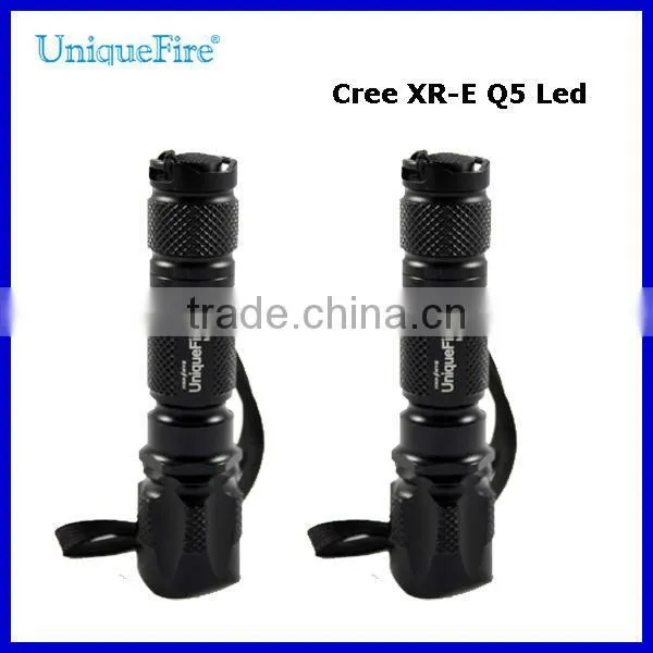 UniqueFire Cree XR-E Q5 LED Aluminum Hand mini shake Flashlight