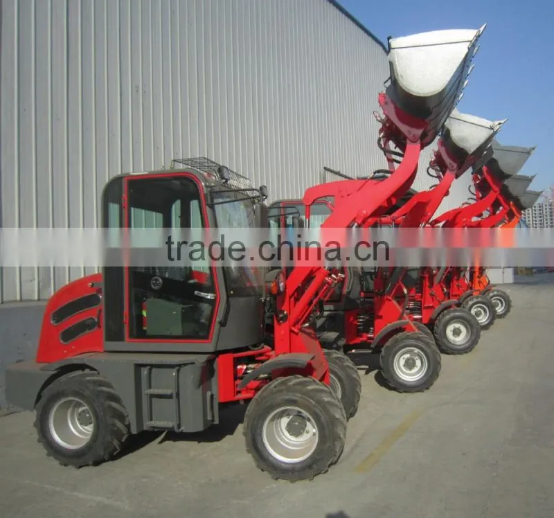 Manufactuer JN908 mini loader 4WD hot sale with CE mini wheel loader