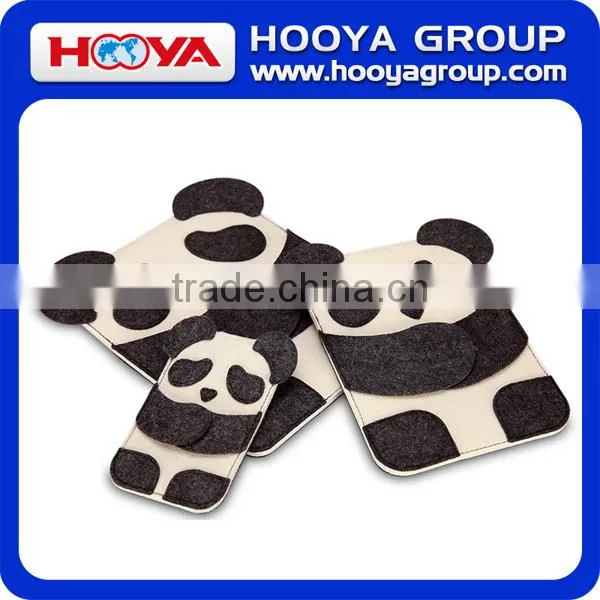 Panda Shaped Felt Fabric Tablet PC Bag