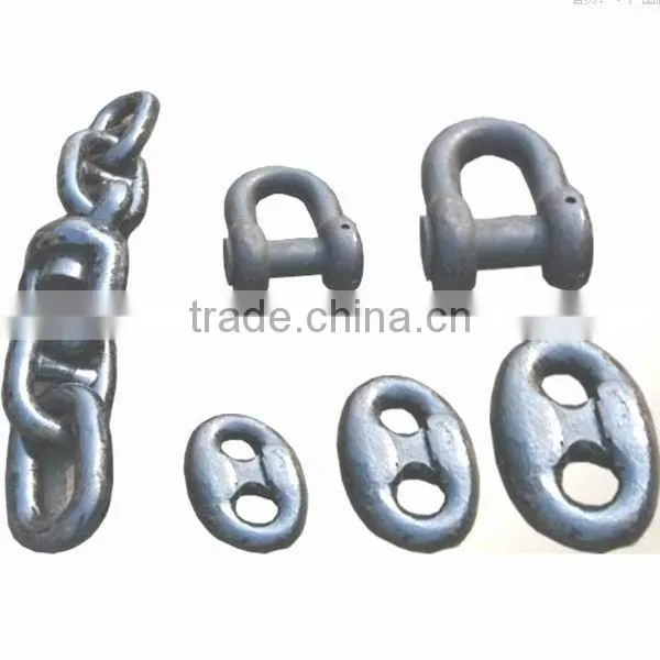 Hot dip galvanized drop forged anchor shackle