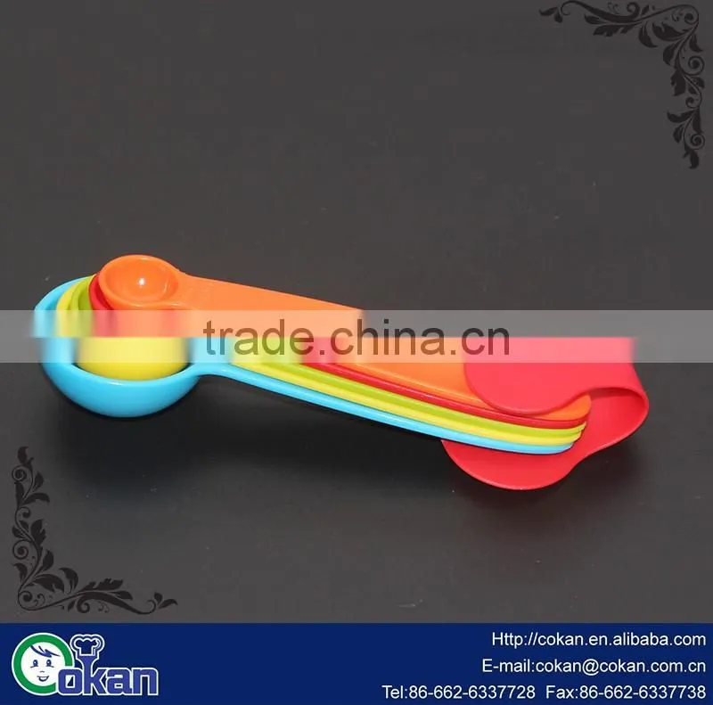 New design 5pcs Plastic Measuring Spoon Set CK-S044
