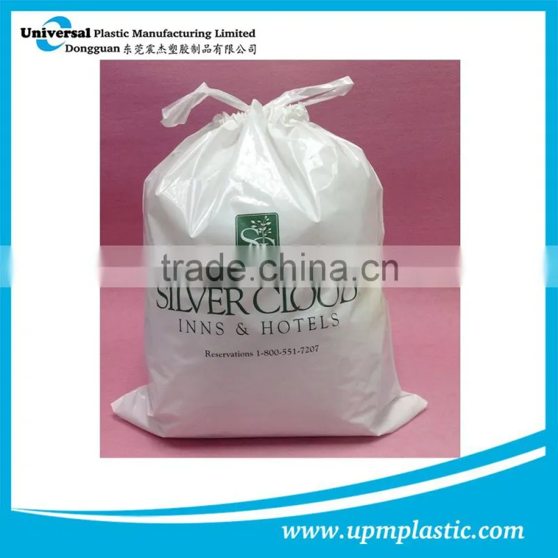One time use plastic laundry bags for hotel