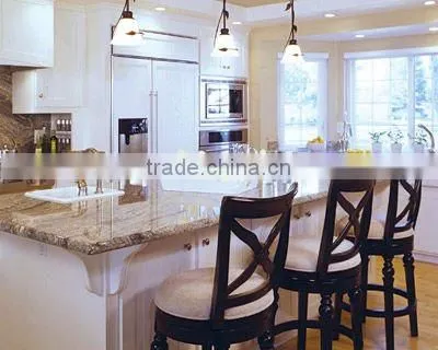 white granite counters