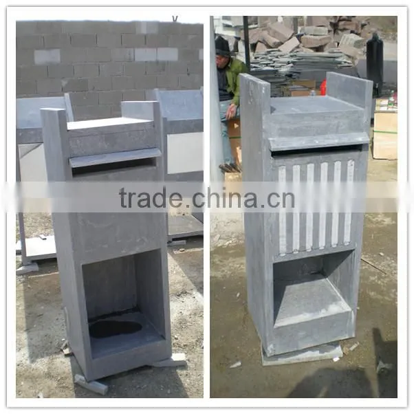 blue limestone letterbox