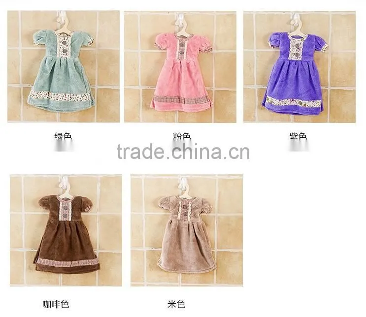 Best Quality Princess Dress Printed Kids Small Airline Hand Towels For Children Microfiber Hand Towel