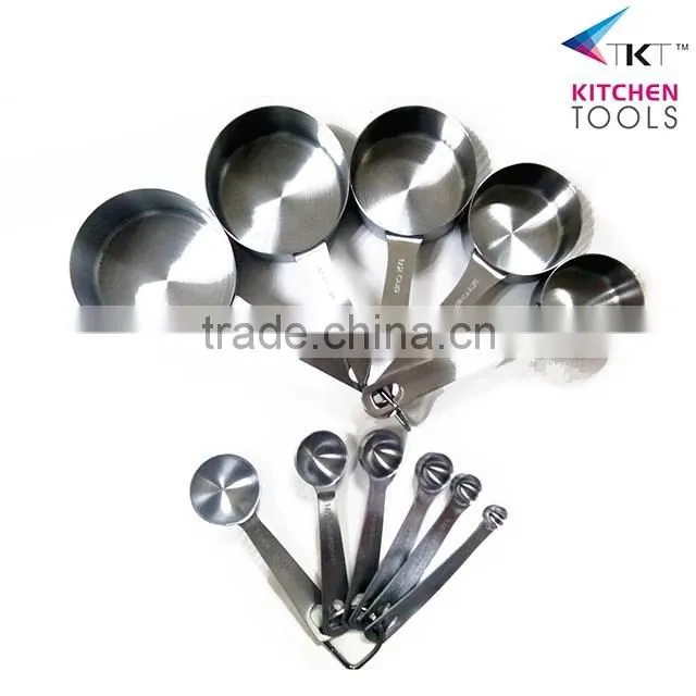 LFGB&FDA Standrad Stainless Steel Measuring Cups And Spoons set Eco-Friendly Measuring measuring tool