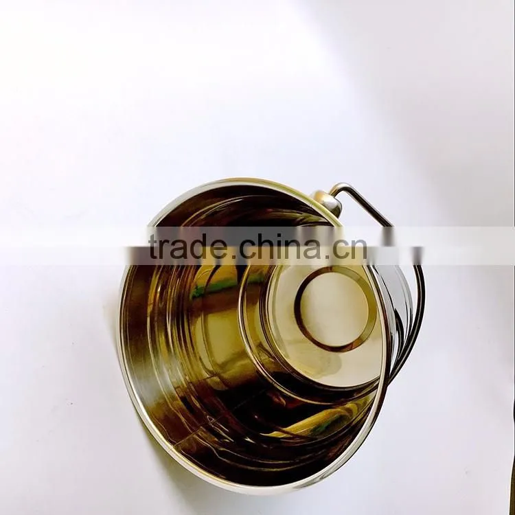Good quality popular metal candles bucket / stainless steel garden bucket with handle