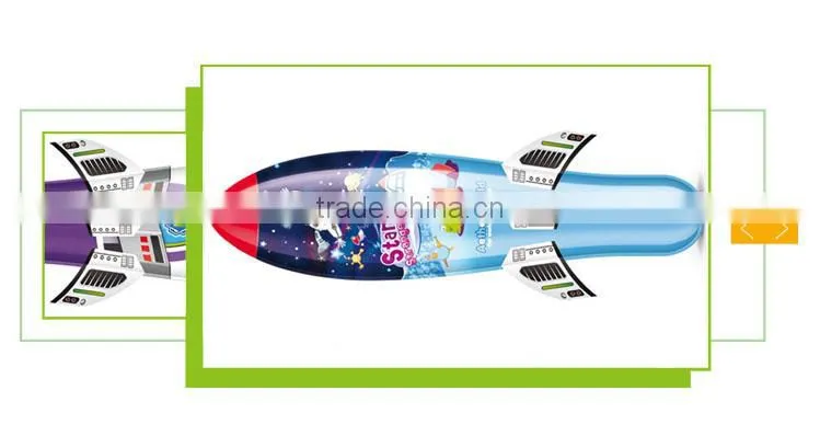 Best sale air pump plasric rocket toy for kids