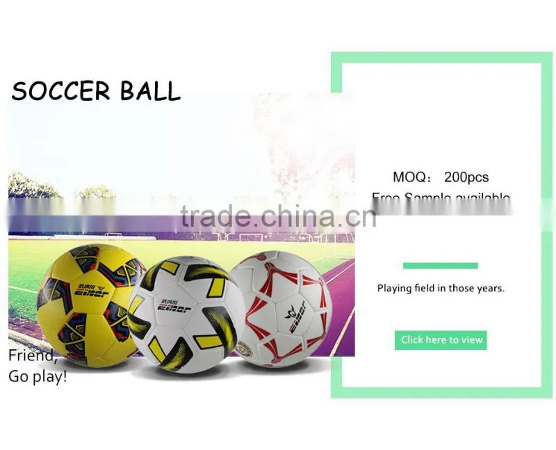 Bright Colored Shiny Normal Size Indoor Outdoor Futsal Ball Soccer Ball