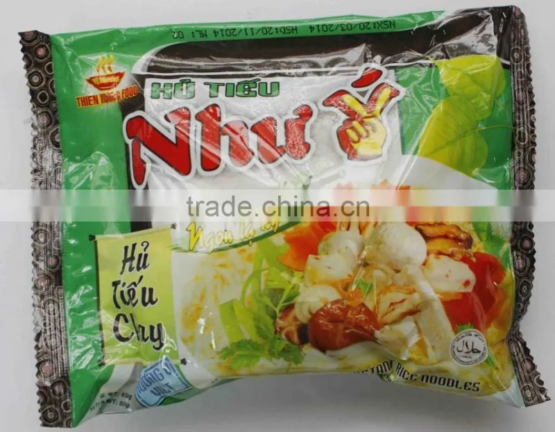 " NHU Y " INSTANT RICE VERMICELLI 60g (Hu Tieu) VEGETABLE FLAVOUR - Thien Huong Food JSC