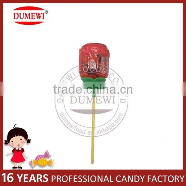 Rose Shape Toy Candy with Chocolate Bean for Valentines