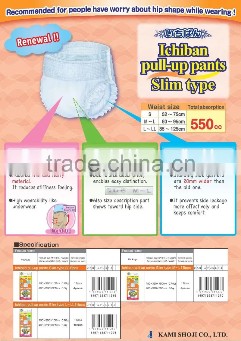 Hot-selling and Reliable hot sell adult diaper in korea medical product with Functional made in Japan