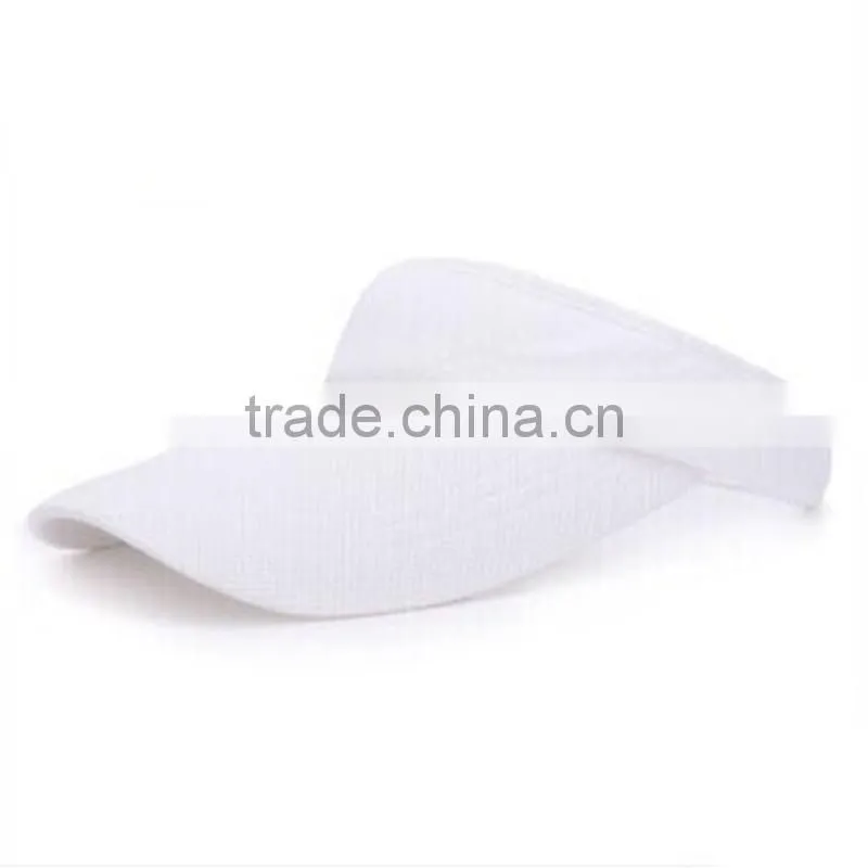 Without embroidery/printed cheap cotton sun visor cap hats