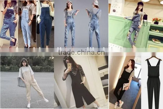 Bib overalls / pants male workers Siamese clothing / uniforms automotive tooling work clothes denim strap