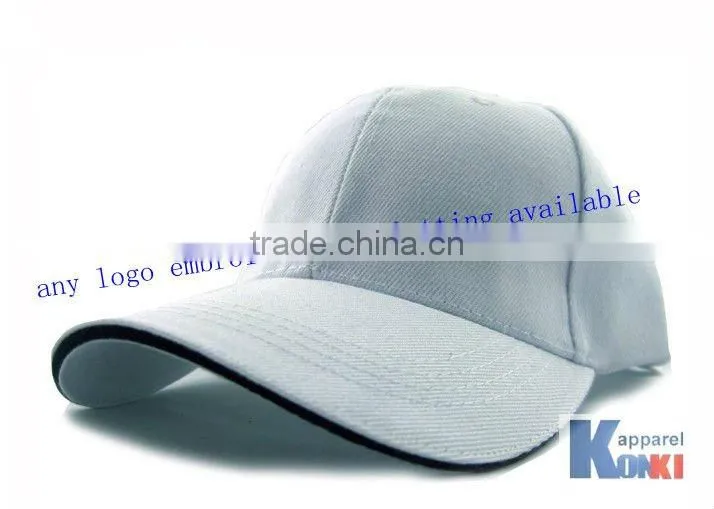 customized advertising caps/100% cotton 6-panel caps with any logo embroider