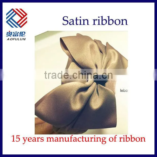 Broadside double faced satin ribbon for Headdress