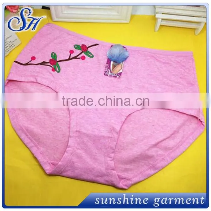 wholesale sexy adult women sweet underwear with printed flower
