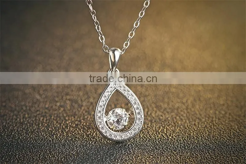 Fashion Heart Shaped Pendant for sterling silver jewelry necklace 925 silver